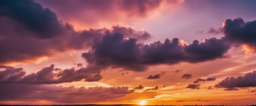 A sunrise symbolising the fresh start of each day and the gift of life